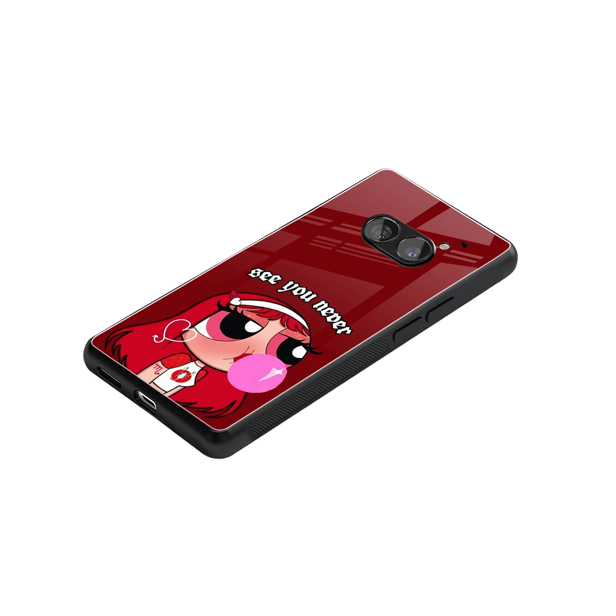 See You Never stylish phone case for nothing phone 2a plus | glossy glass and slim fit