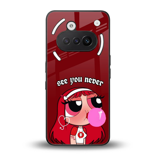 See You Never back phone cover | glass case for nothing phone 3a