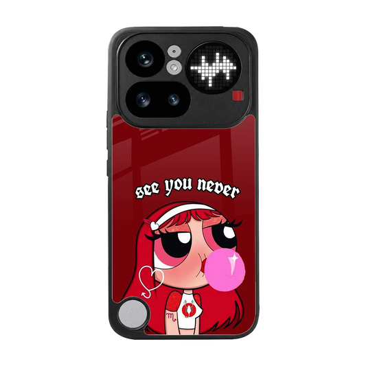 See You Never back phone cover | glass case for nothing phone 4a pro