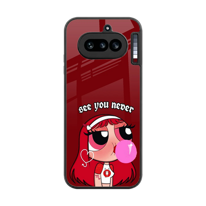 See You Never back phone cover | glass case for nothing phone 4a
