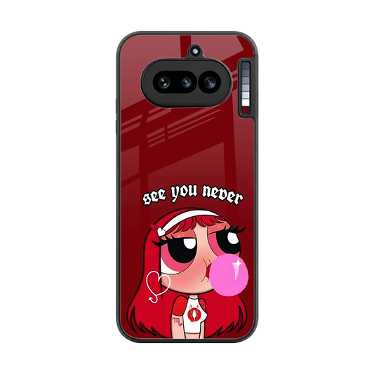 See You Never back phone cover | glass case for nothing phone 4a