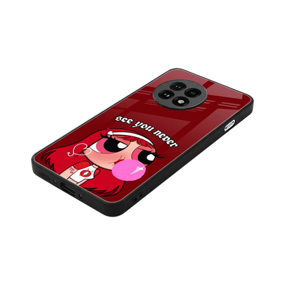 See You Never stylish phone case for oneplus 13r | glossy glass and slim fit