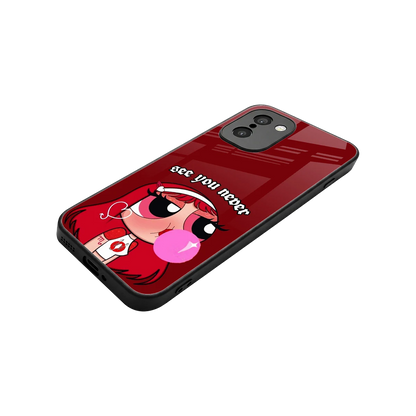 See You Never stylish phone case for oneplus 15r | glossy glass and slim fit