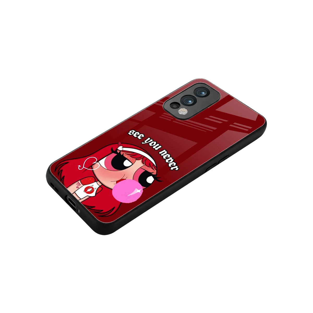 See You Never stylish phone case for oneplus nord 2 | glossy glass and slim fit