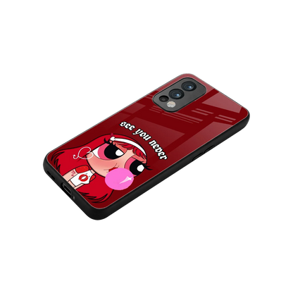 See You Never stylish phone case for oneplus nord 2 | glossy glass and slim fit