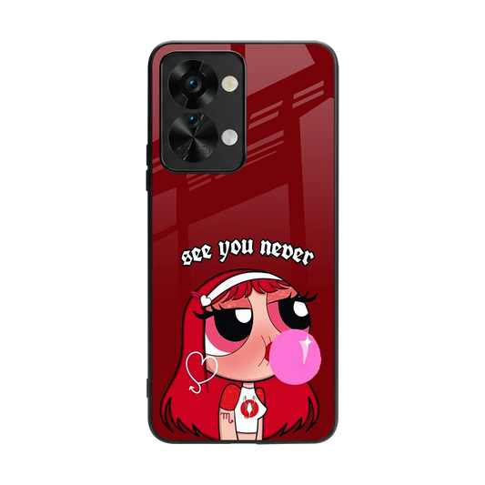 See You Never back phone cover | glass case for oneplus nord 2t