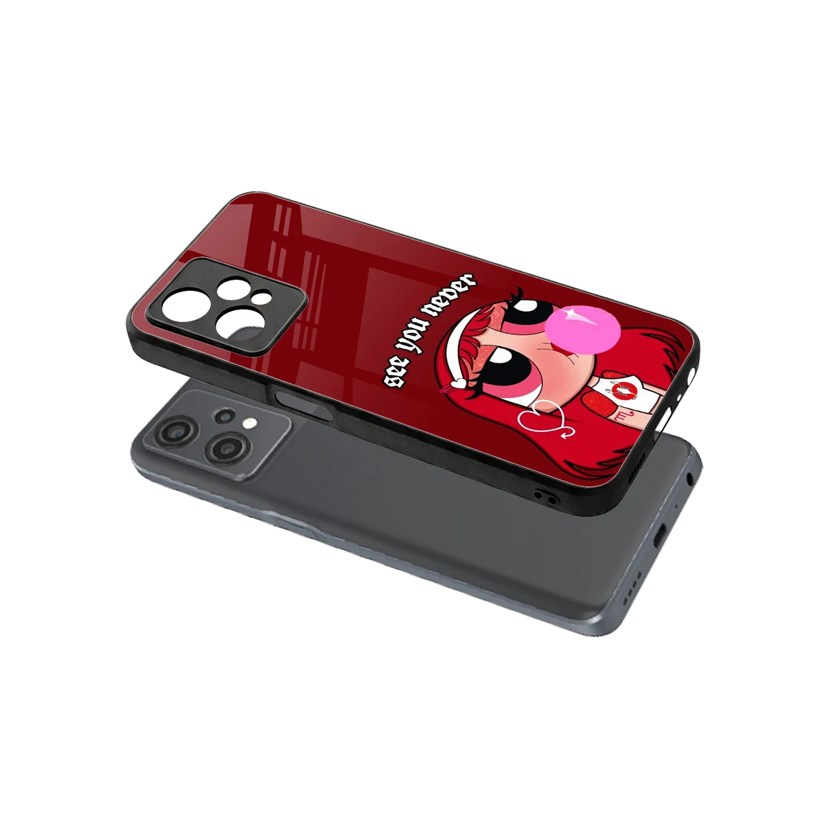 See You Never sleek oneplus nord ce 2 lite cover with tempered glass back and TPU edges