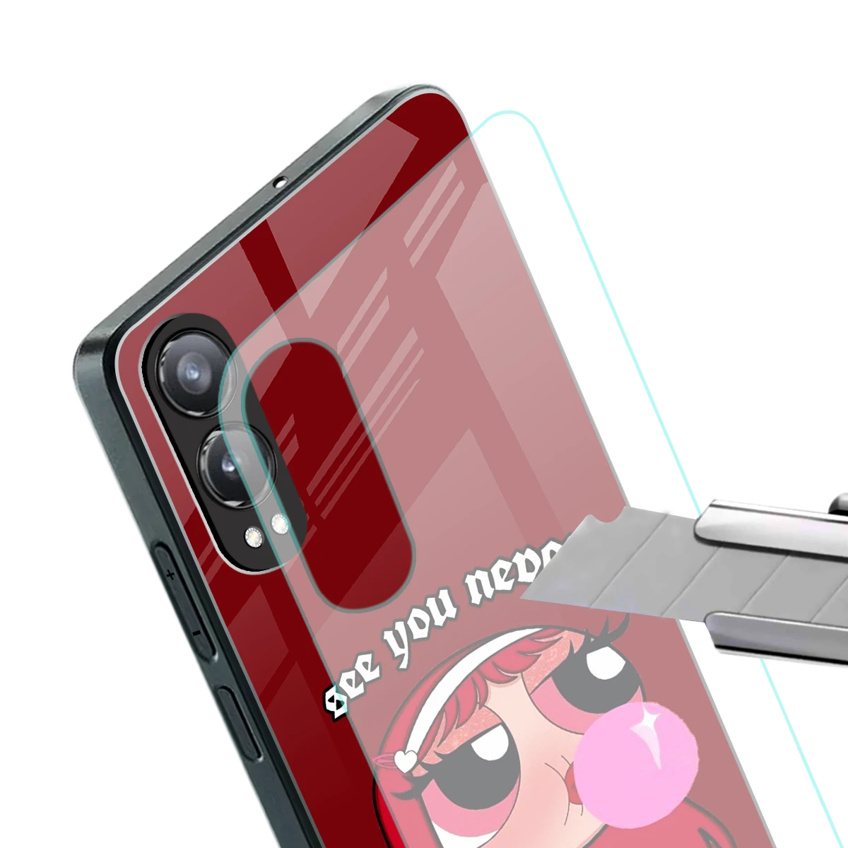 See You Never stylish phone case for oneplus nord ce 4 lite | glossy glass and slim fit