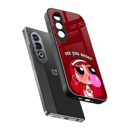 See You Never sleek oneplus nord ce 4 cover with tempered glass back and TPU edges