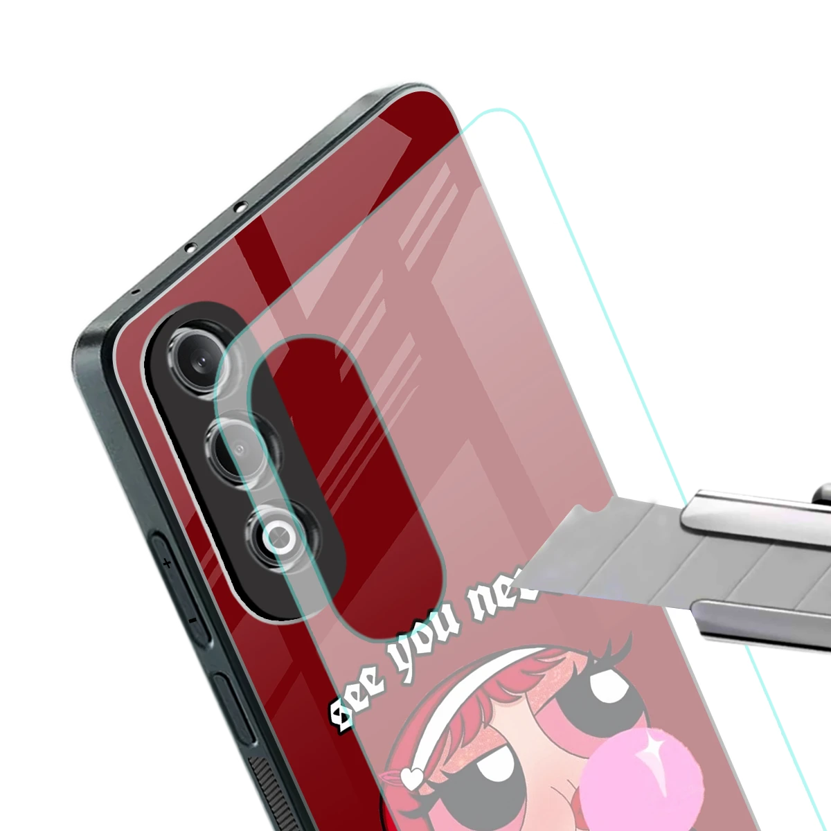 See You Never stylish phone case for oneplus nord ce 4 | glossy glass and slim fit