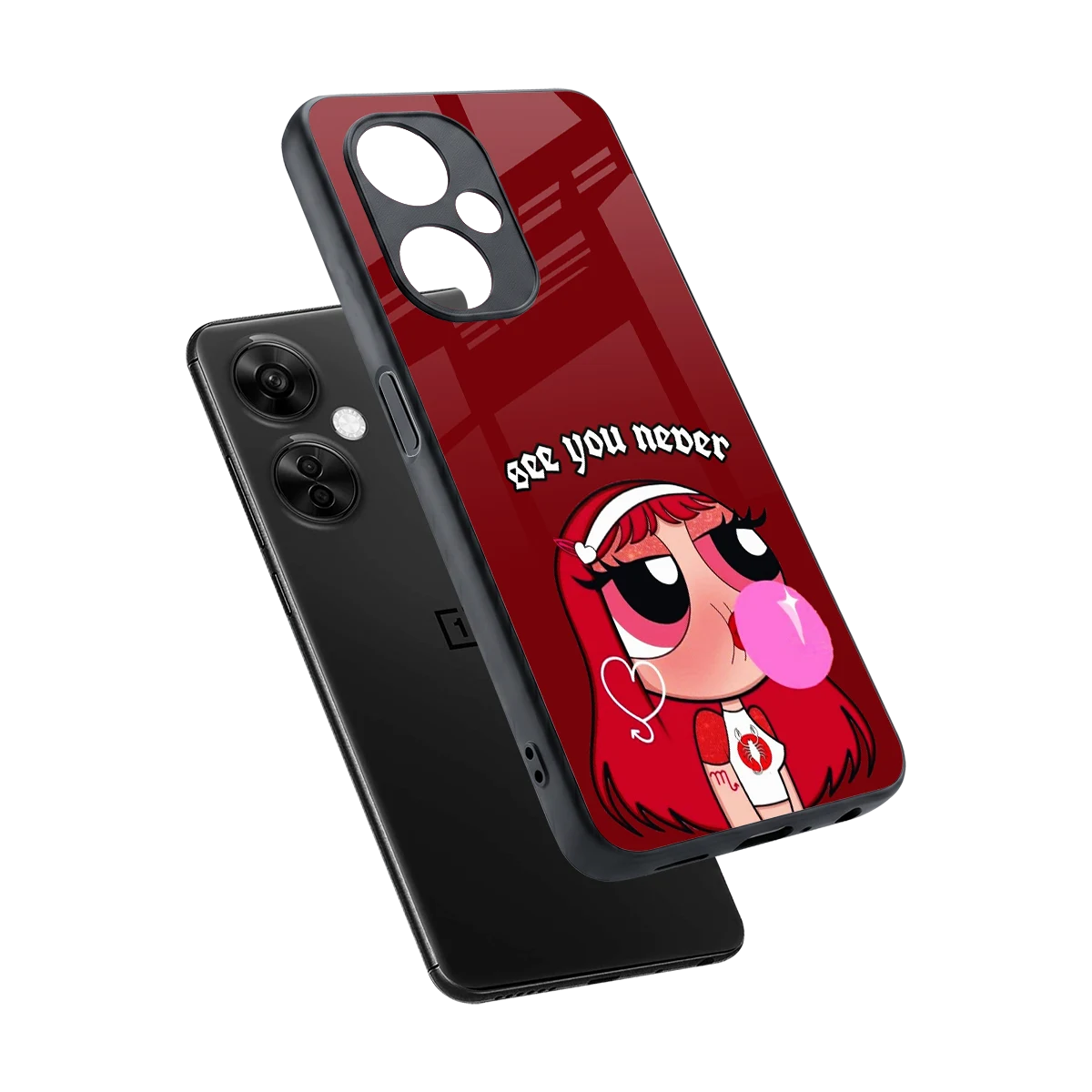 See You Never sleek oneplus nord ce 3 lite cover with tempered glass back and TPU edges