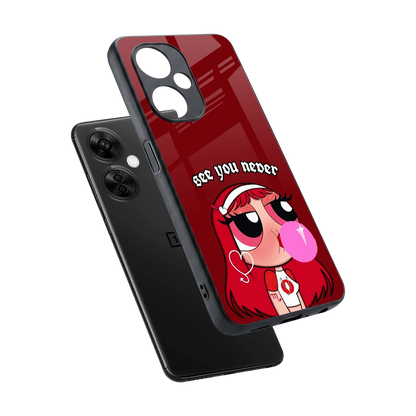 See You Never sleek oneplus nord ce 3 lite cover with tempered glass back and TPU edges