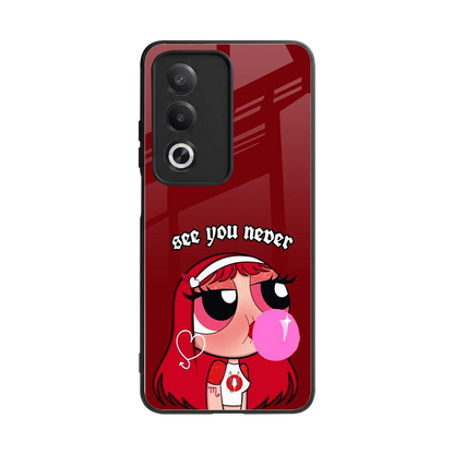 See You Never back phone cover | glass case for oppo a3 pro