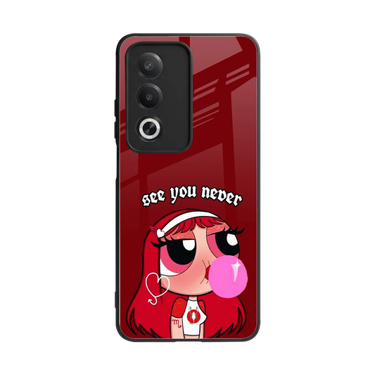 See You Never back phone cover | glass case for oppo a3 pro