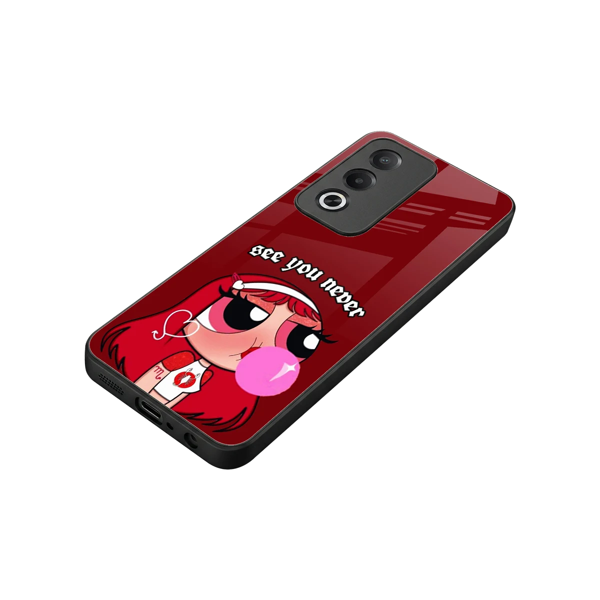 See You Never stylish phone case for oppo a3 pro | glossy glass and slim fit