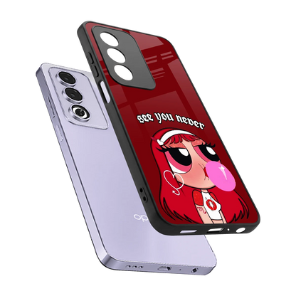 See You Never sleek oppo a3 pro cover with tempered glass back and TPU edges