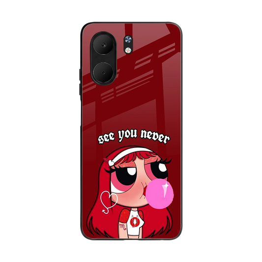 See You Never back phone cover | glass case for oppo a5x 5g