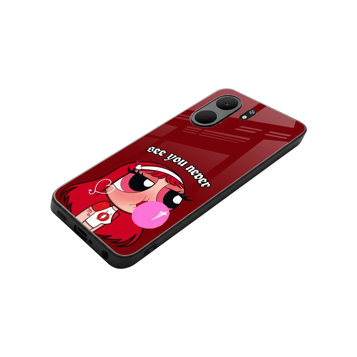See You Never stylish phone case for oppo a5x 5g | glossy glass and slim fit