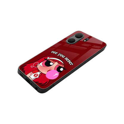 See You Never stylish phone case for oppo a5x 5g | glossy glass and slim fit