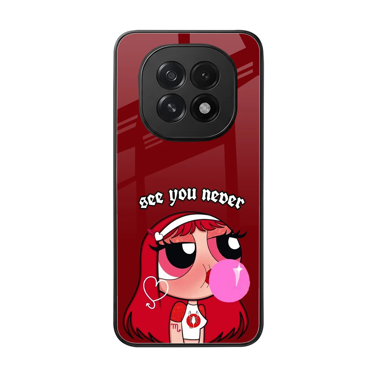 See You Never back phone cover | glass case for oppo f29 5g