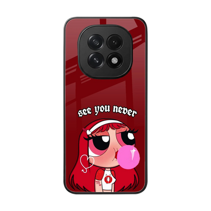 See You Never back phone cover | glass case for oppo f29 5g