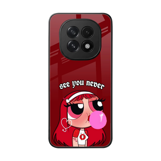 See You Never back phone cover | glass case for oppo f29 5g
