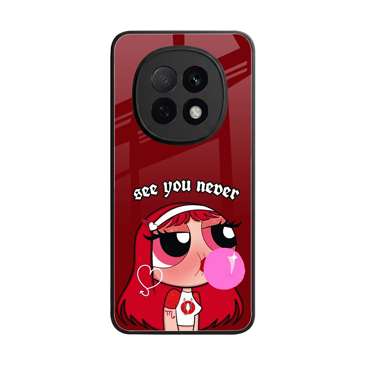See You Never back phone cover | glass case for oppo f29 pro 5g