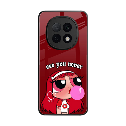 See You Never back phone cover | glass case for oppo f29 pro 5g