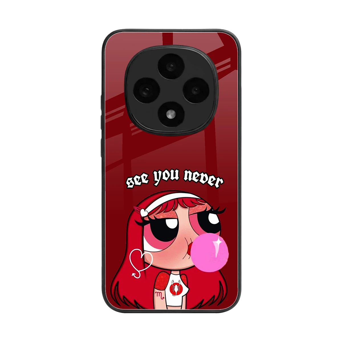 See You Never back phone cover | glass case for oppo f31 pro 5g