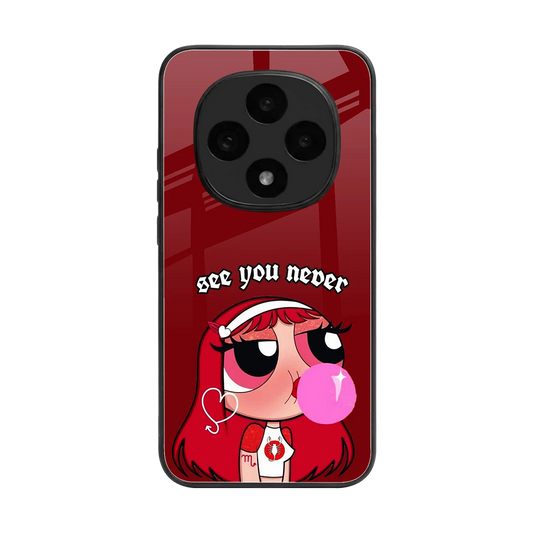 See You Never back phone cover | glass case for oppo f31 pro 5g