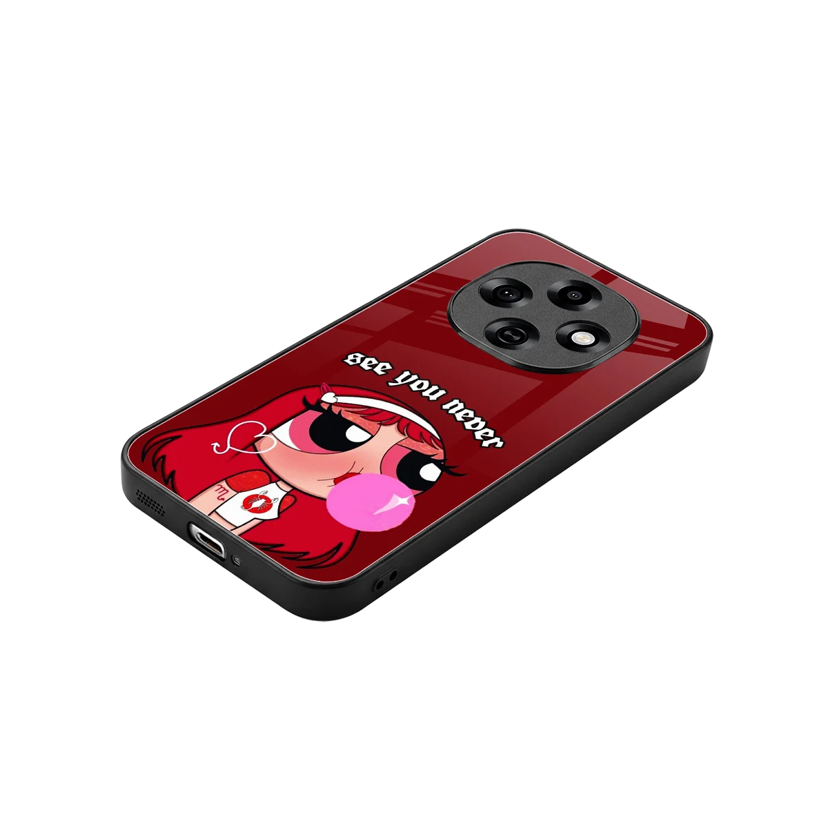 See You Never stylish phone case for oppo f31 pro 5g | glossy glass and slim fit
