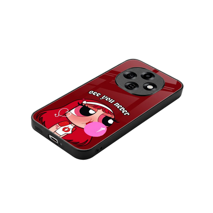 See You Never stylish phone case for oppo f31 pro 5g | glossy glass and slim fit
