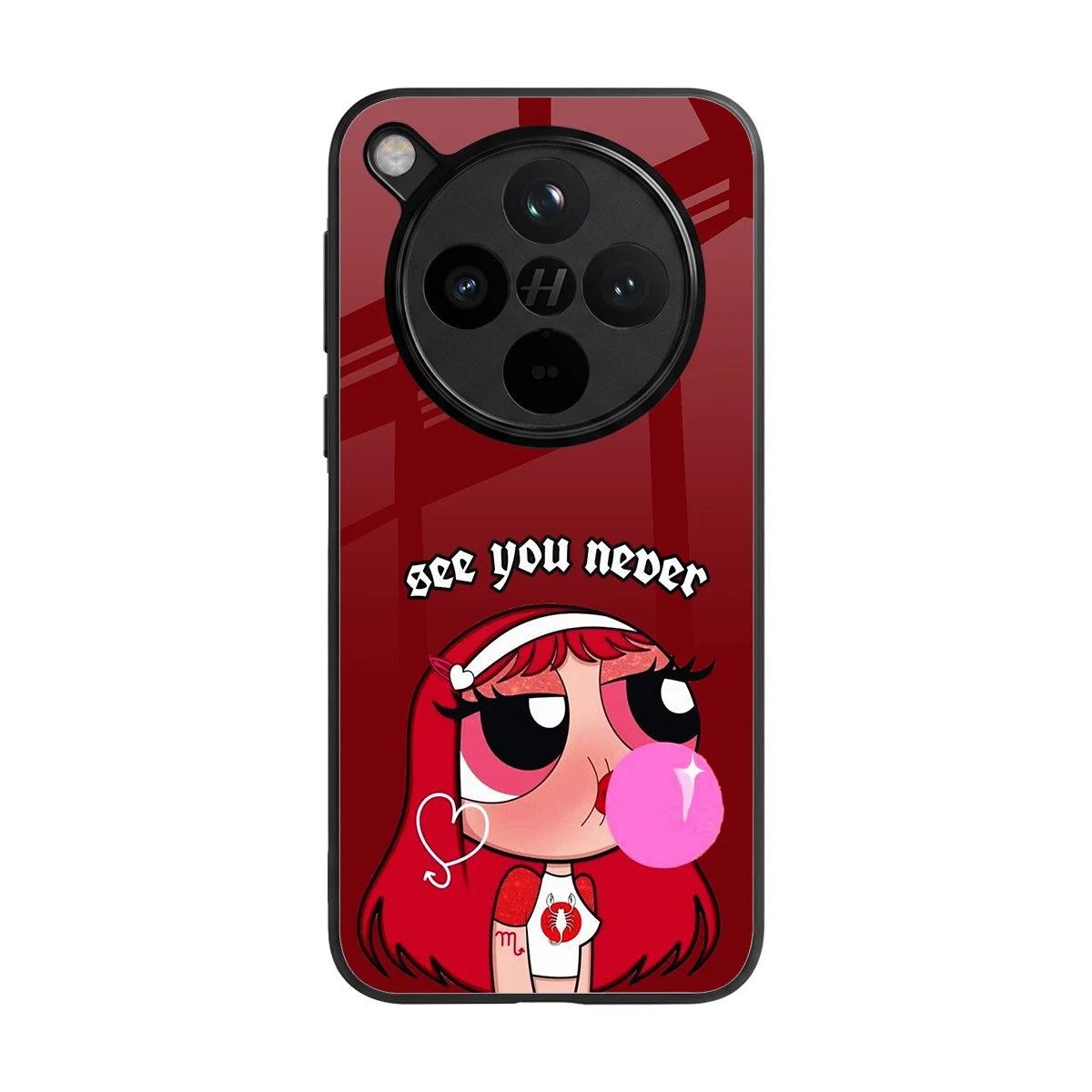 See You Never back phone cover | glass case for oppo find x8