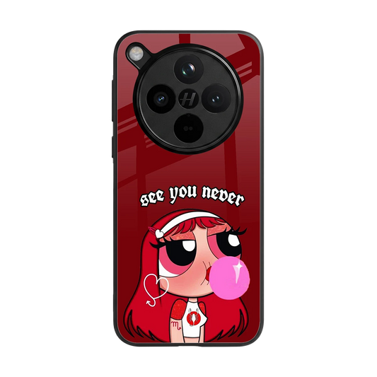 See You Never back phone cover | glass case for oppo find x8