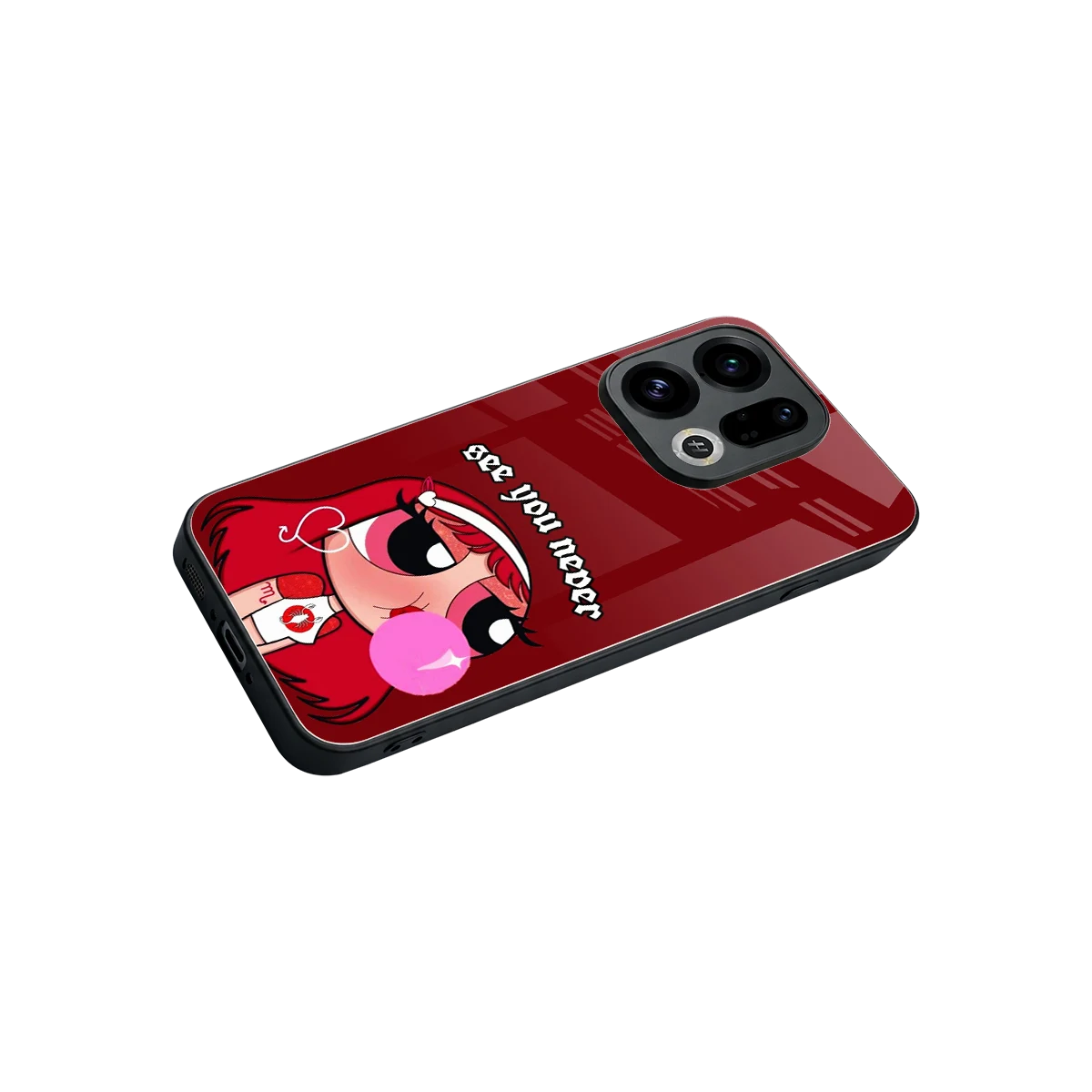 See You Never stylish phone case for oppo find x9 | glossy glass and slim fit