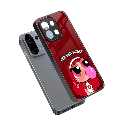 See You Never sleek oppo k13 5g cover with tempered glass back and TPU edges