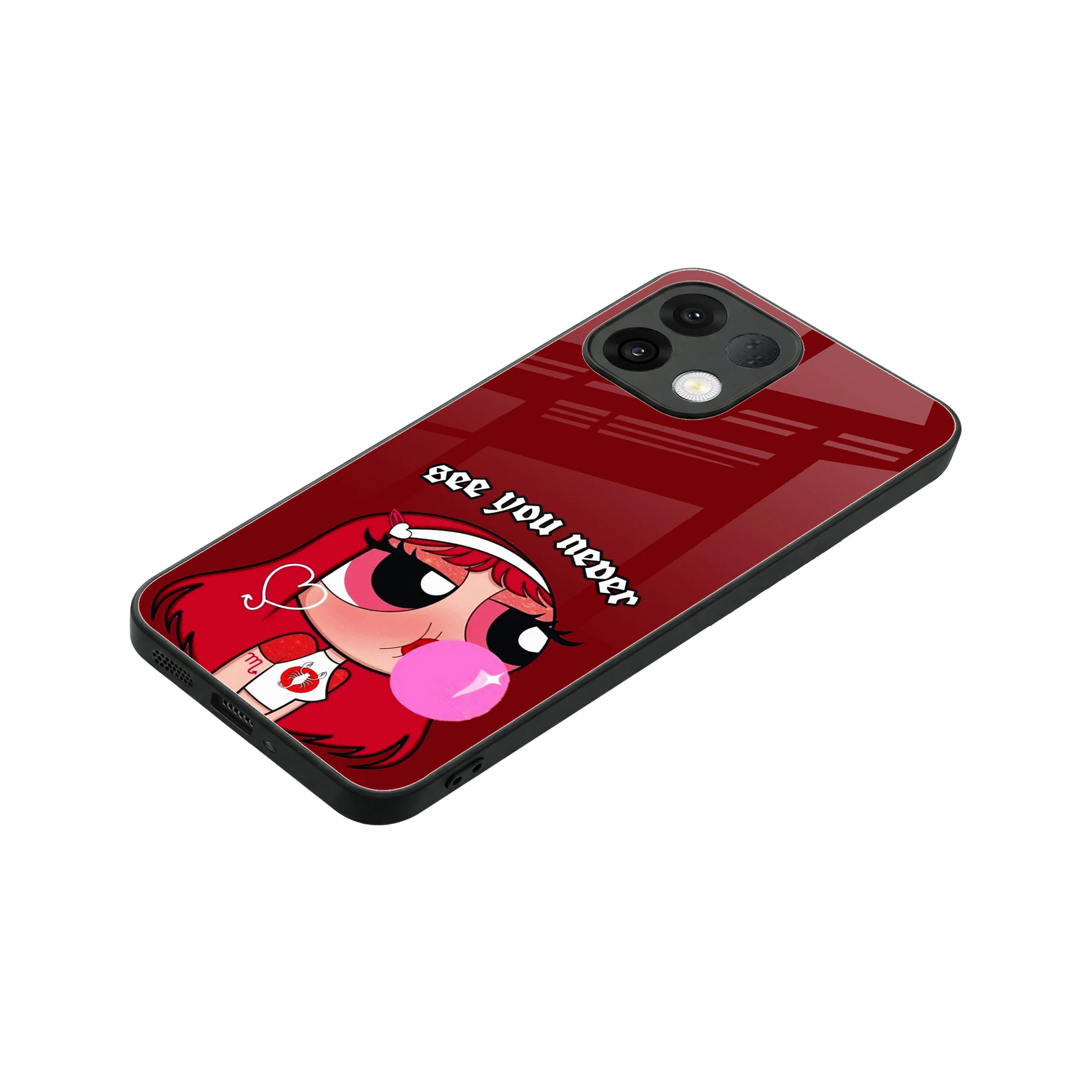 See You Never stylish phone case for oppo k13 5g | glossy glass and slim fit