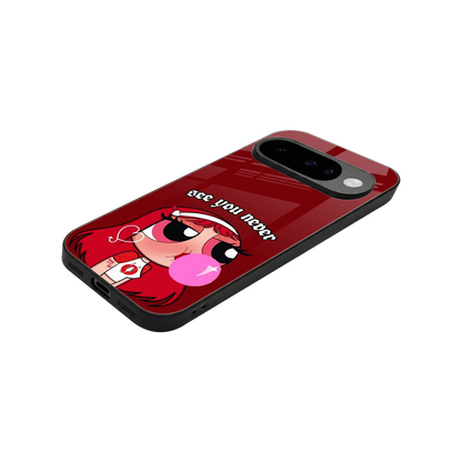See You Never stylish phone case for google pixel 10 | glossy glass and slim fit