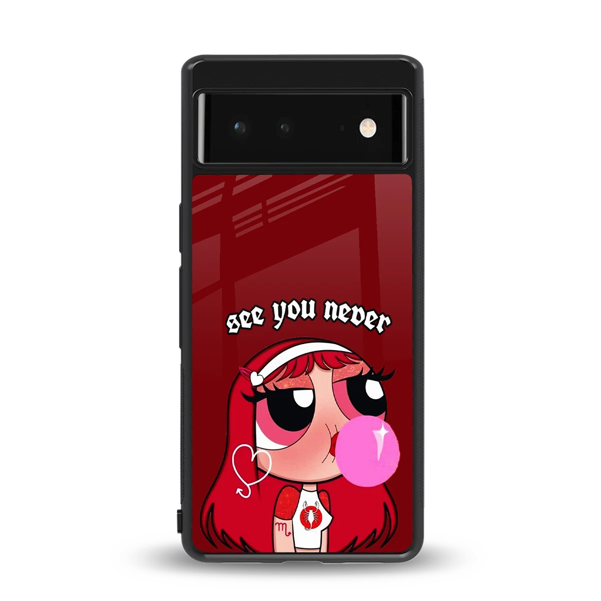 See You Never back phone cover | glass case for google pixel 6a