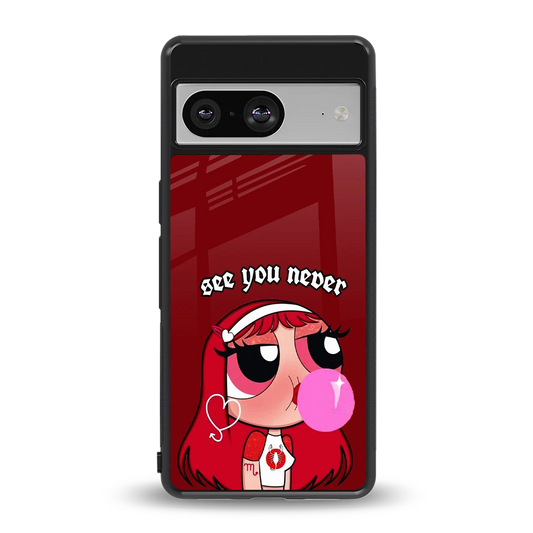 See You Never back phone cover | glass case for google pixel 8