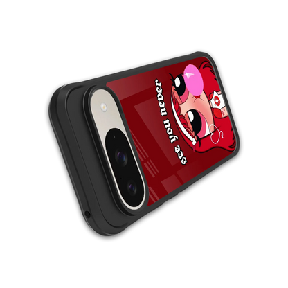 See You Never stylish phone case for google pixel 9 | glossy glass and slim fit