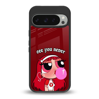 See You Never back phone cover | glass case for google pixel 9 pro xl