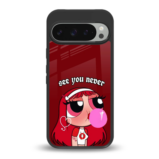 See You Never back phone cover | glass case for google pixel 9 pro xl