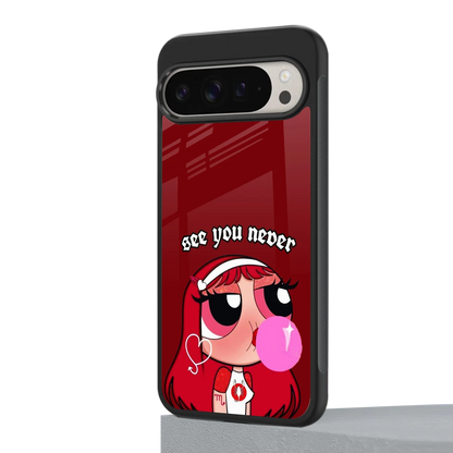 See You Never google pixel 9 pro xl mobile cover | shockproof glass phone case
