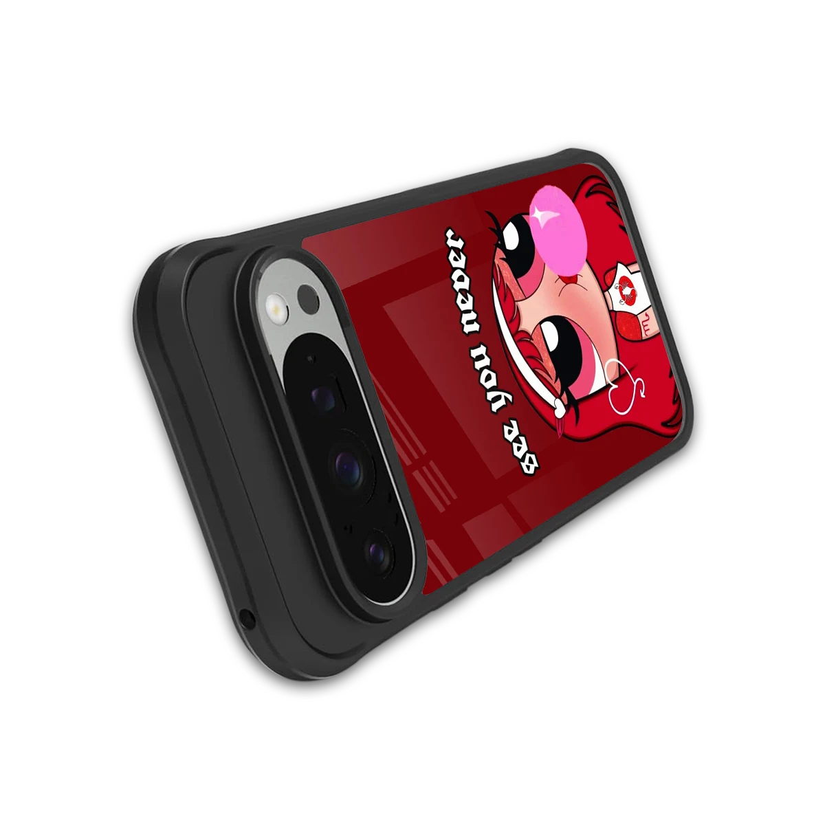 See You Never stylish phone case for google pixel 9 pro xl | glossy glass and slim fit