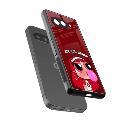 See You Never sleek google pixel 10a cover with tempered glass back and TPU edges