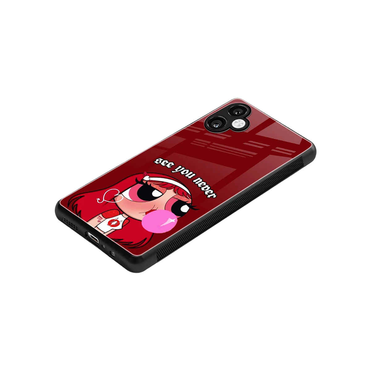 See You Never stylish phone case for samsung galaxy a06 5g | glossy glass and slim fit