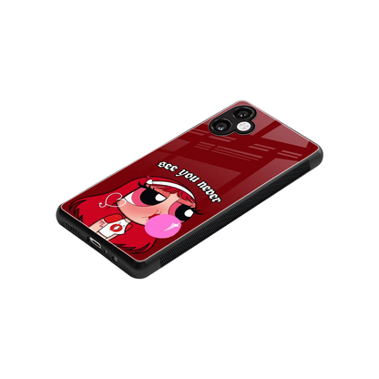 See You Never stylish phone case for samsung galaxy a06 5g | glossy glass and slim fit