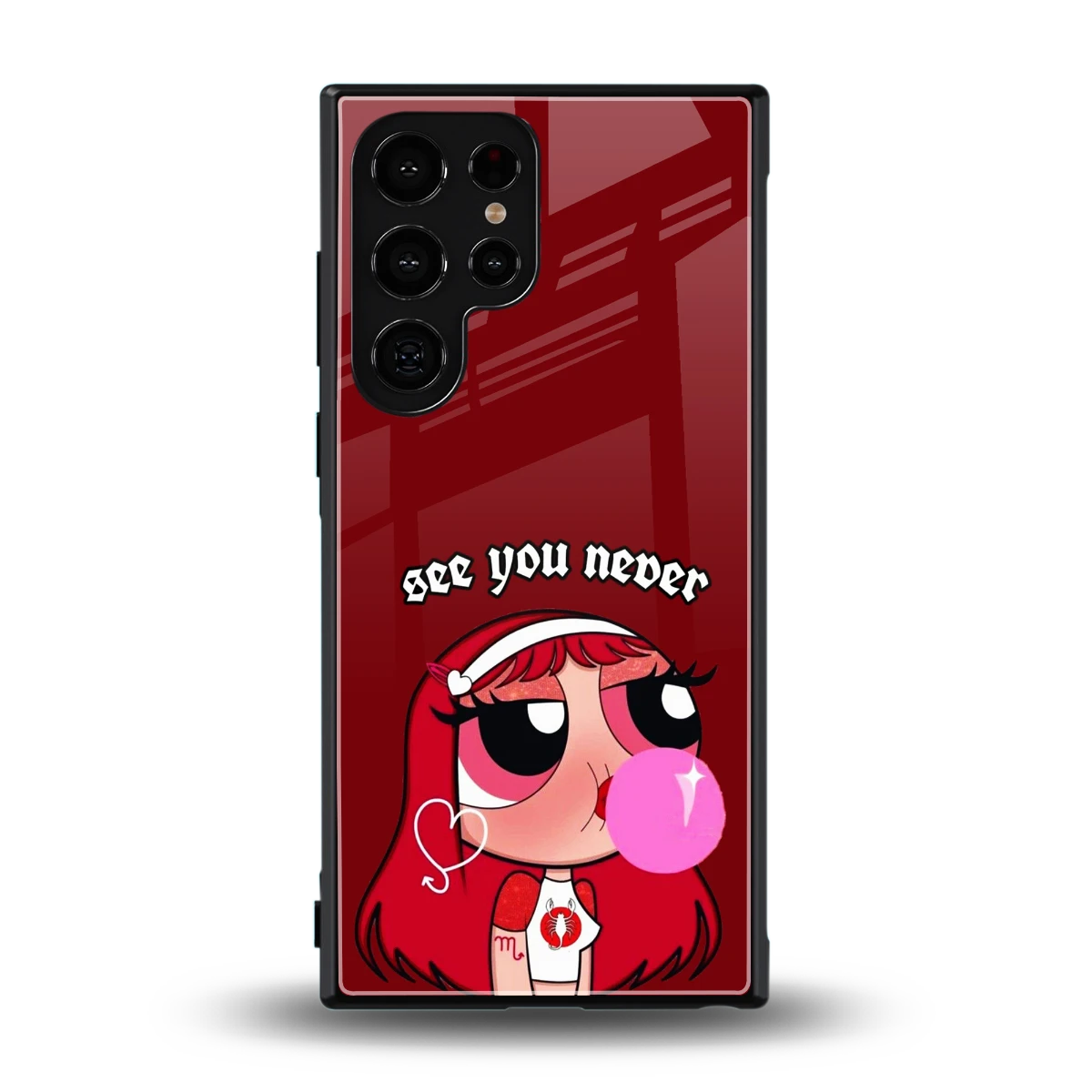 See You Never back phone cover | glass case for samsung galaxy s24 ultra