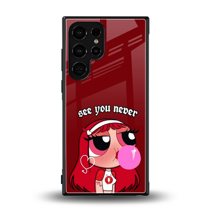 See You Never back phone cover | glass case for samsung galaxy s24 ultra
